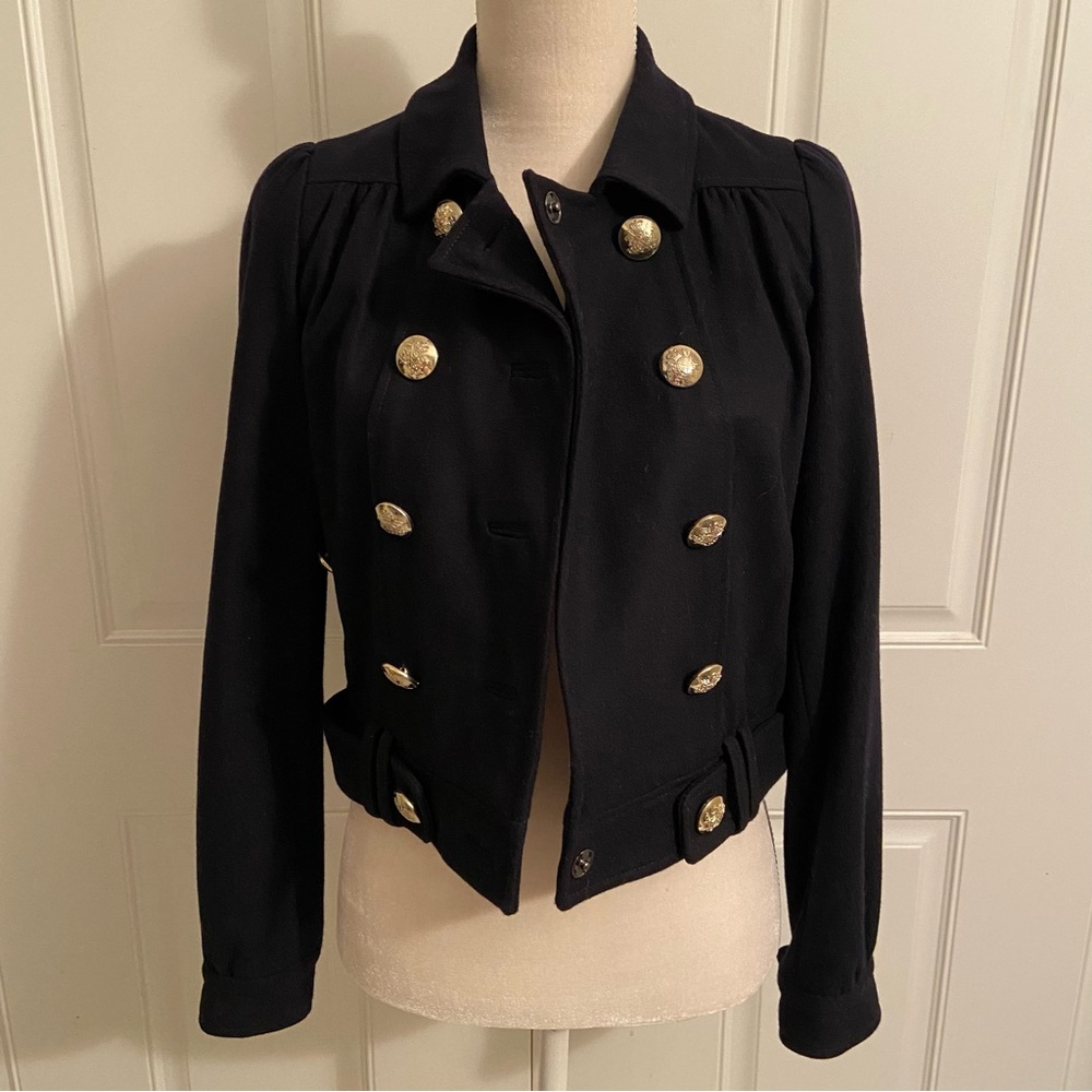 ✨EUC Vintage Pepe Jeans Wool Blend Double Breasted Jacket with Gold Buttons - Picture 10 of 10
